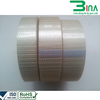Băng keo sợi thủy tinh 2 sọc
